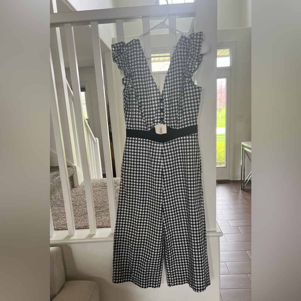 BCBGgeneration adorable checkered jumpsuit.